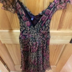 Ralph Lauren Purple Label Floral Silk Dress